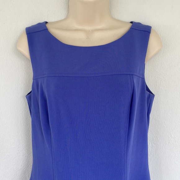 White House Black market purple sleeveless knee length fit & flare dress size 4 - Picture 3 of 13